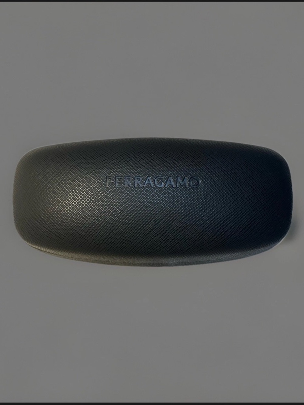 Salvatore Ferragamo Black Textured Eyewear Case